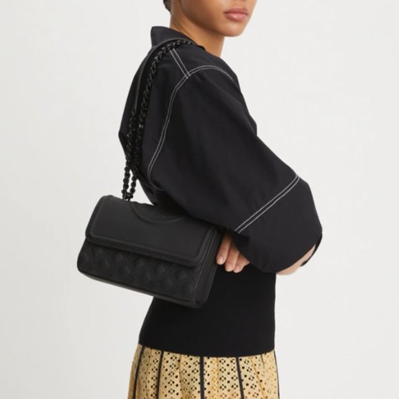 Tory Burch Fleming Matte Small Convertible Shoulder Bag New - Picture 3 of 10